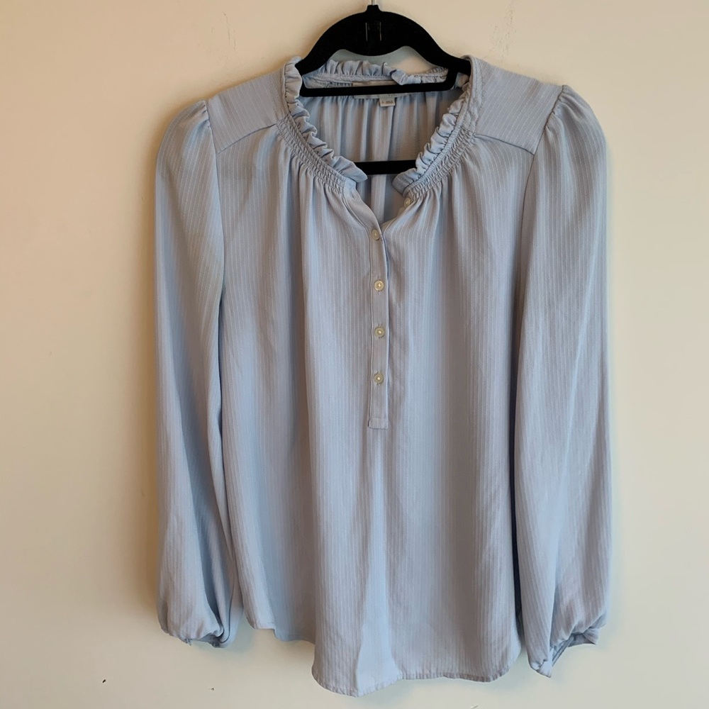 Loft Baby Blue Blouse